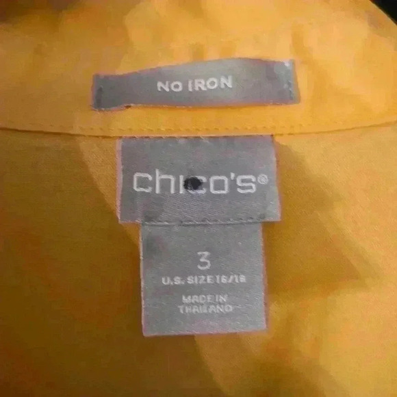 Orange Button Down Blouse - Picture 5 of 7